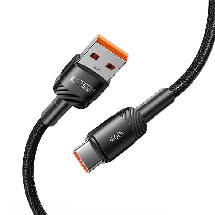 Tech-Protect UltraBoost Evo USB-C / USB-A cable 100W 5A 1m - black - Cell phone cables<<<HurtelXML