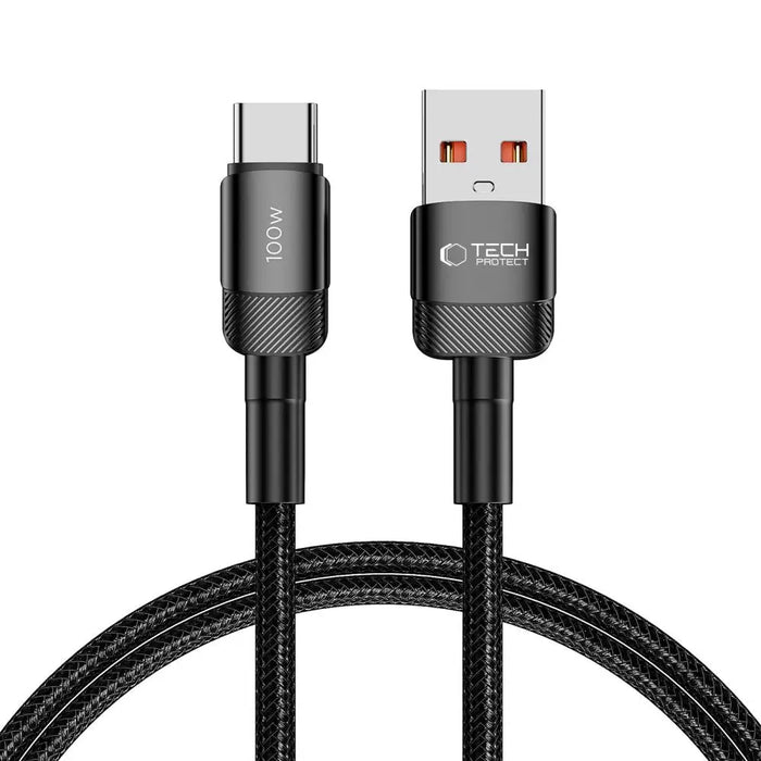 Tech-Protect UltraBoost Evo USB-C / USB-A cable 100W 5A 1m - black - Cell phone cables<<<HurtelXML