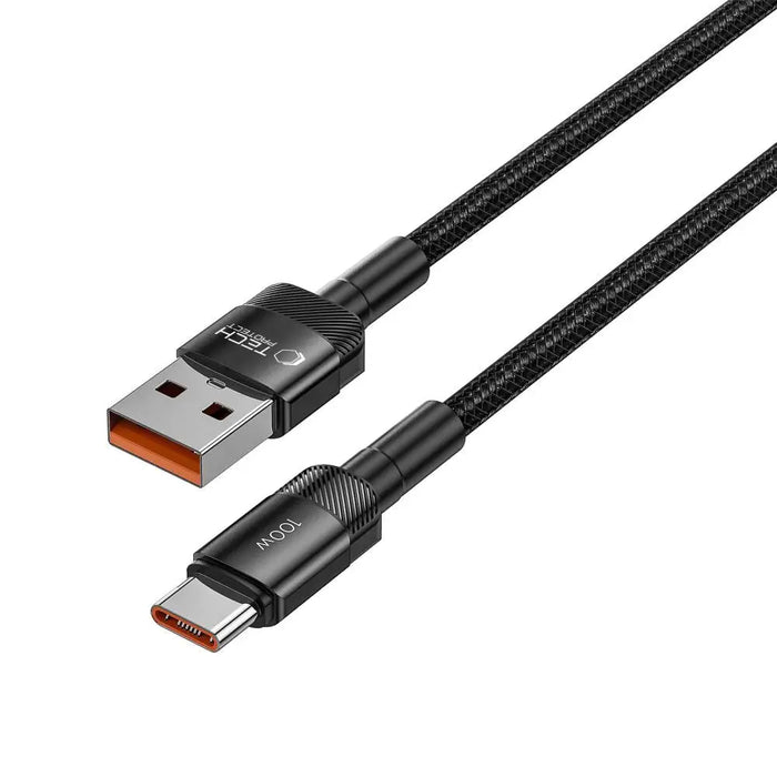 Tech-Protect UltraBoost Evo USB-C / USB-A cable 100W 5A 2m - black - Cell phone cables<<<HurtelXML