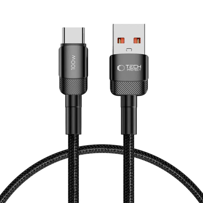 Tech-Protect UltraBoost Evo USB-C / USB-A cable 100W 5A 2m - black - Cell phone cables<<<HurtelXML