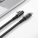 Tech-Protect UltraBoost L Cable Lightning (angled) / USB-C (straight) PD 20W 3A 1m - gray - Cell phone