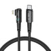 Tech-Protect UltraBoost L Cable Lightning (angled) / USB-C (straight) PD 20W 3A 1m - gray - Cell phone