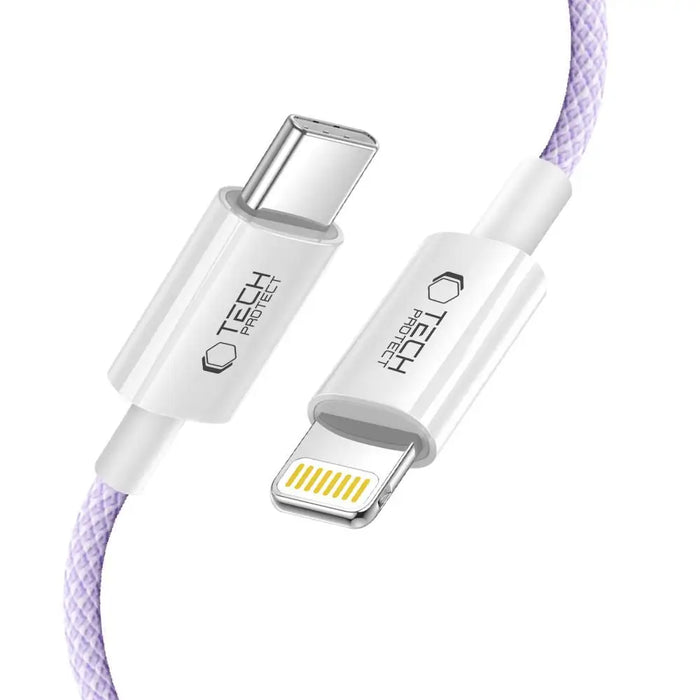 Tech-Protect Ultraboost Lite Lightning Cable PD60W/3A 2m - Purple - Cables and tapes<<<HurtelXML