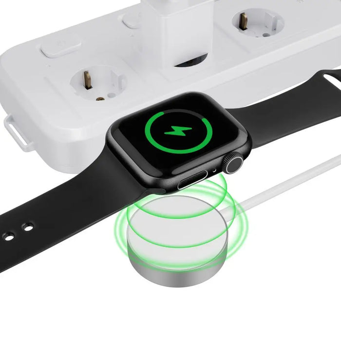 Tech-Protect UltraBoost Magnetic Inductive Charger with USB-C Connector for Apple Watch 1.2m - White - Cell phone USB