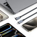Tech-Protect UltraBoost Max L USB-C 4.0 (straight) / USB-C 4.0 (angled) PD 240W 8K 40Gbps 1.5m Cable - Gray - Cell