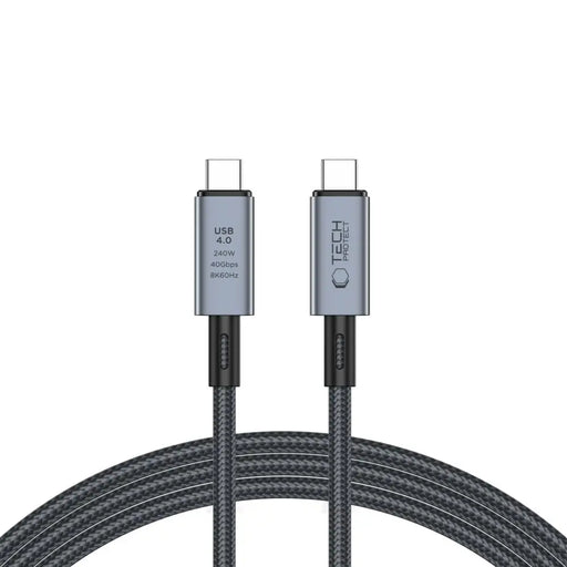Tech-Protect UltraBoost Max USB-C 4.0 / USB-C 4.0 PD 240W 8K 40Gbps 2m cable - gray - Cell phone cables<<<HurtelXML