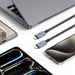 Tech-Protect UltraBoost Max USB-C 4.0 / USB-C 4.0 PD Cable 240W 8K 40Gbps 1m - Gray - Cell phone cables<<<HurtelXML
