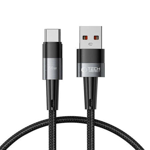 Tech-Protect UltraBoost USB-C / USB-A Cable 66W 6A 0.25m - Gray - Cell phone cables<<<HurtelXML