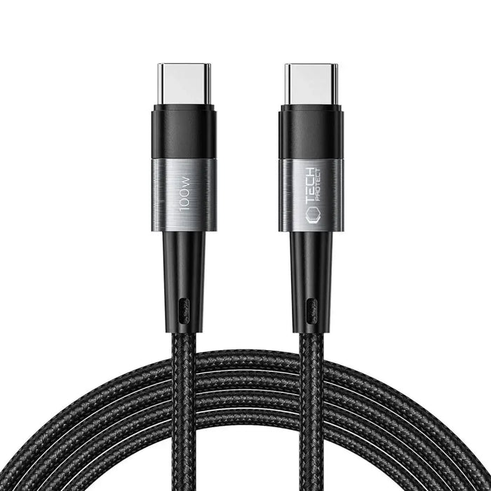 Tech-Protect UltraBoost USB-C / USB-C PD cable 100W 5A 2m - gray - Cell phone cables<<<HurtelXML