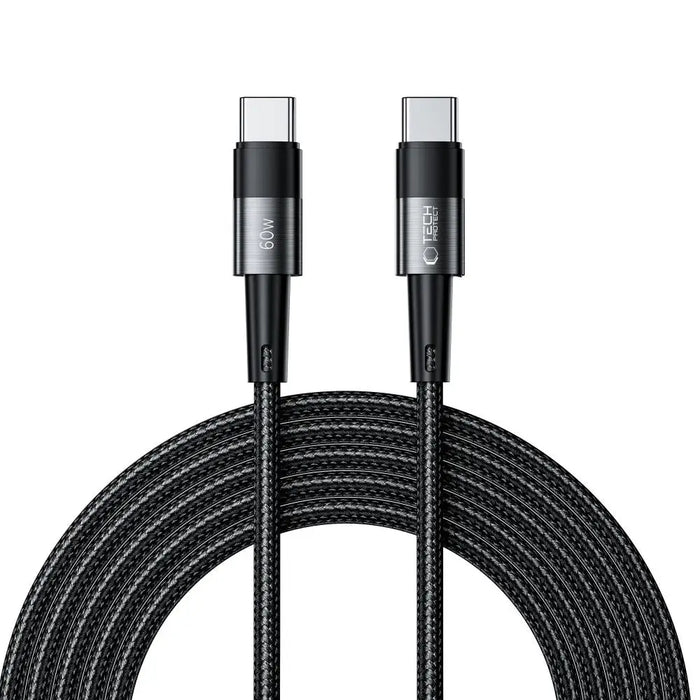 Tech-Protect UltraBoost USB-C / USB-C PD Cable 60W 3A 3m - Gray - Cell phone cables<<<HurtelXML