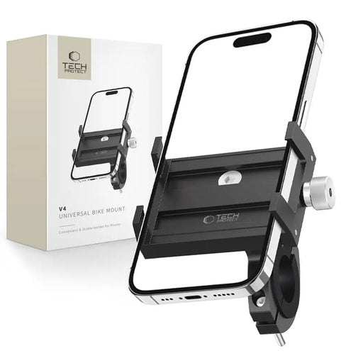 Tech-Protect V4 Bike Handlebar Phone Holder - Black - Cell phone holders<<<HurtelXML