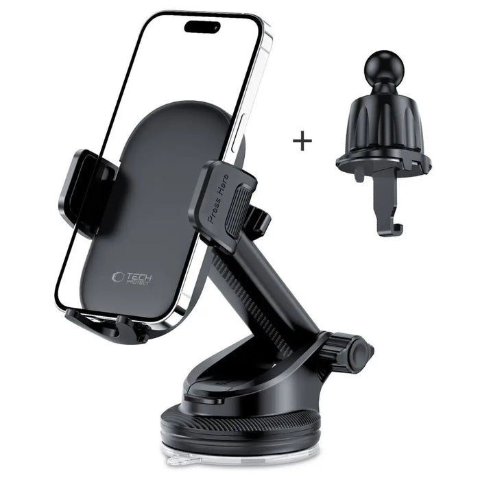 Tech-Protect V7 Car Phone Holder for Cockpit/Air Vent - Black - Cell phone holders<<<HurtelXML