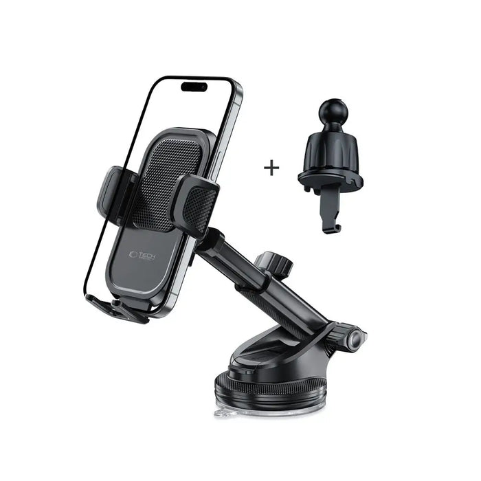 Tech-Protect V8 Car Holder for Dashboard Windshield or Air Vent Mount - Black - Cell phone holders<<<HurtelXML
