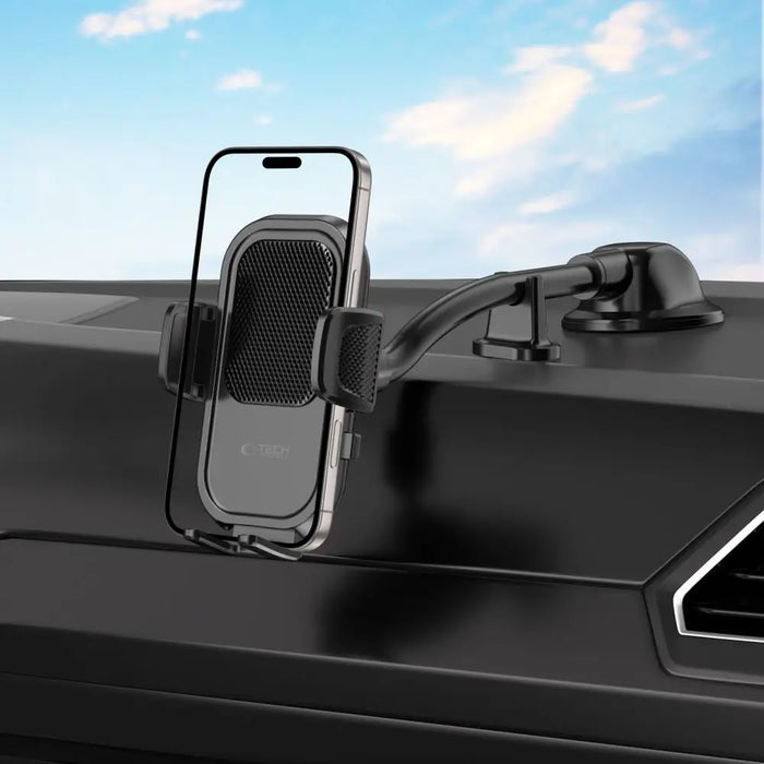 Tech-Protect V8 Car Holder for Dashboard Windshield or Air Vent Mount - Black - Cell phone holders<<<HurtelXML