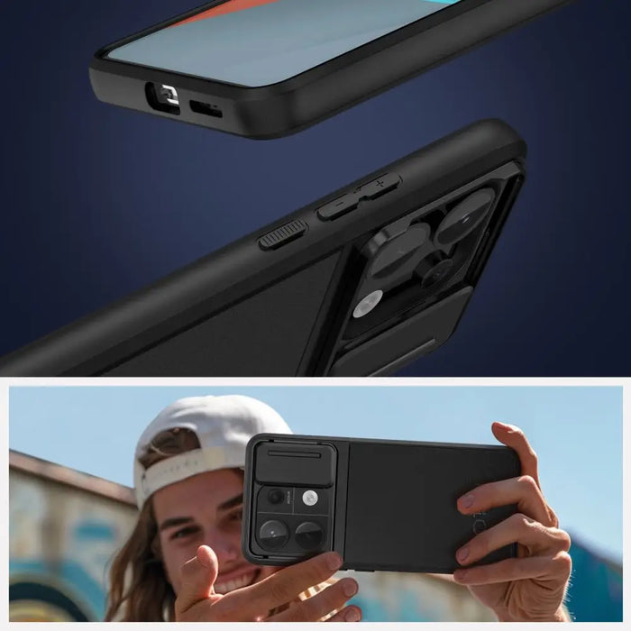 Tech-Protect Velar Cam+ Case for Xiaomi Redmi Note 13 Pro 5G / Poco X6 5G - Black - Cell phone cases