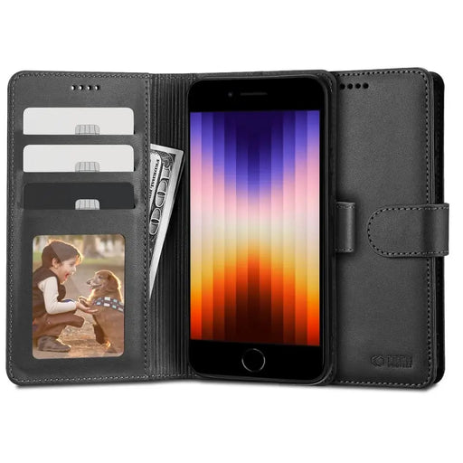 Tech-Protect Wallet Case for iPhone 7 / 8 / SE 2020 / 2022 - Black - Cell phone cases and covers<<<HurtelXML