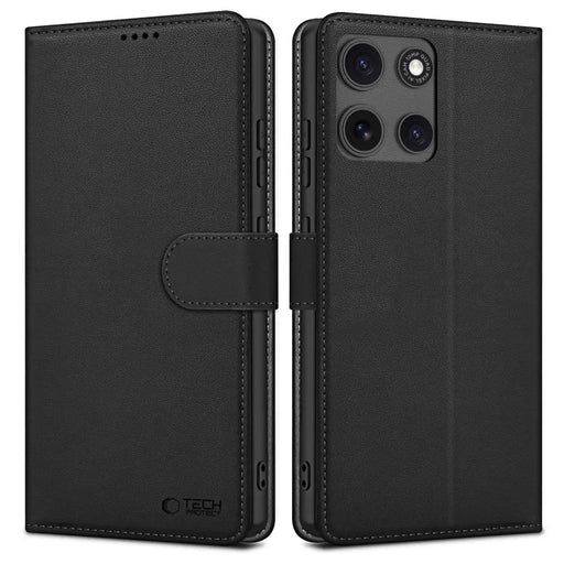 Tech-Protect Wallet Case for Motorola Moto G15 / G15 Power - Black - Cell phone cases and covers<<<HurtelXML