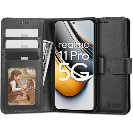 Tech-Protect Wallet Case for Realme 11 Pro 5G / 11 Pro+ 5G - Black - Cell phone cases and covers<<<HurtelXML