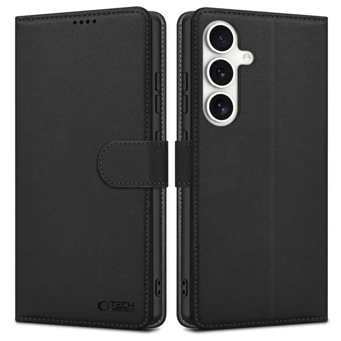 Tech-Protect Wallet Case for Samsung Galaxy S25+ - Black - Cell phone cases and covers<<<HurtelXML