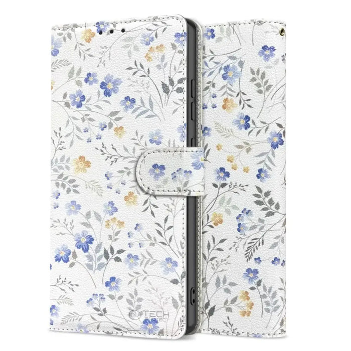 Tech-Protect Wallet Case for Samsung Galaxy S25 - Daisies with Leaves - Cell phone cases and covers<<<HurtelXML