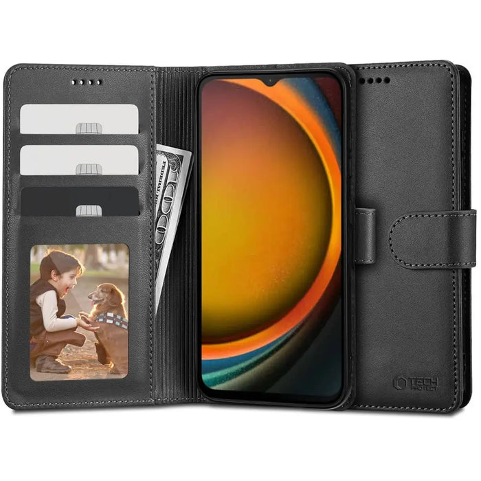 Tech-Protect Wallet Case for Samsung Galaxy XCover 7 - Black - Cell phone cases and covers<<<HurtelXML