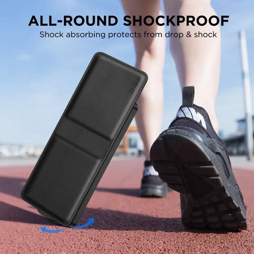 Tech-Protect Wallet Case for Samsung Galaxy Z Flip 6 / 7 Fe - Black - Cell phone cases and covers<<<HurtelXML