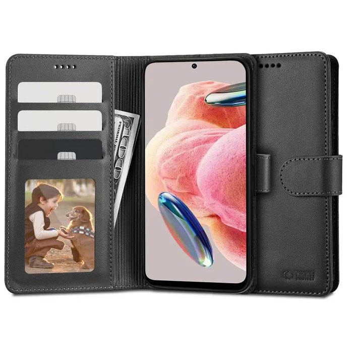 Tech-Protect Wallet Case for Xiaomi Redmi Note 12 4G / LTE - Black - Cell phone cases and covers<<<HurtelXML