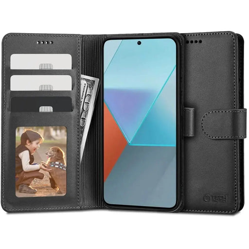 Tech-Protect Wallet Case for Xiaomi Redmi Note 13 4G / LTE - Black - Cell phone cases and covers<<<HurtelXML