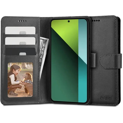 Tech-Protect Wallet Case for Xiaomi Redmi Note 13 Pro 5G / Poco X6 5G - Black - Cell phone cases and covers<<<HurtelXML