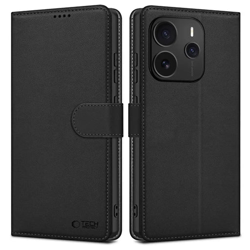 Tech-Protect Wallet Case for Xiaomi Redmi Note 14 5G - Matte Black - Cell phone cases and covers<<<HurtelXML