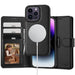 Tech-Protect Wallet MagSafe Case for iPhone 15 Pro Max - Black - Cell phone cases and covers<<<HurtelXML