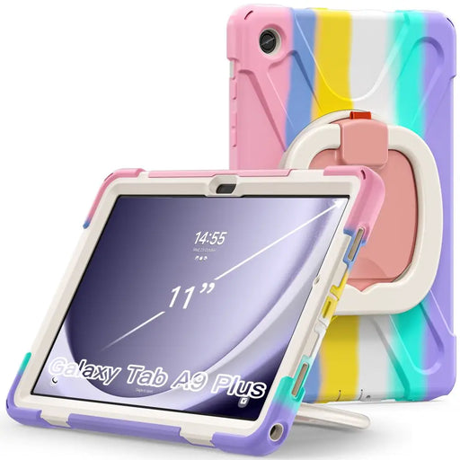 Tech-Protect X-Armor Case for Samsung Galaxy Tab A9+ 11’’ X210 / X215 / X216 - Pink-Blue - Cell phone cases