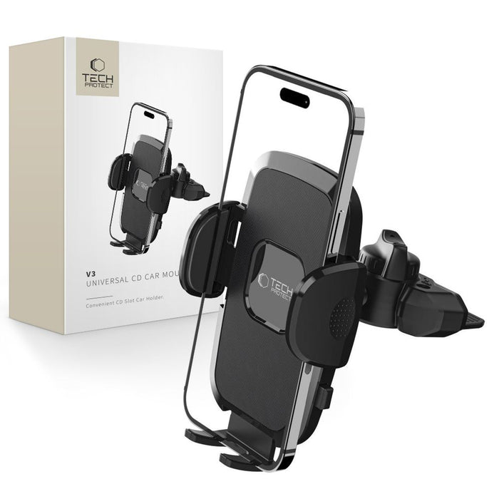 Tech-Protect V3 Car Phone Holder for CD Drive - Black