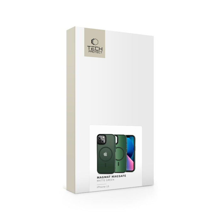 Tech-Protect MagMat MagSafe iPhone 13 Case - Matte Green