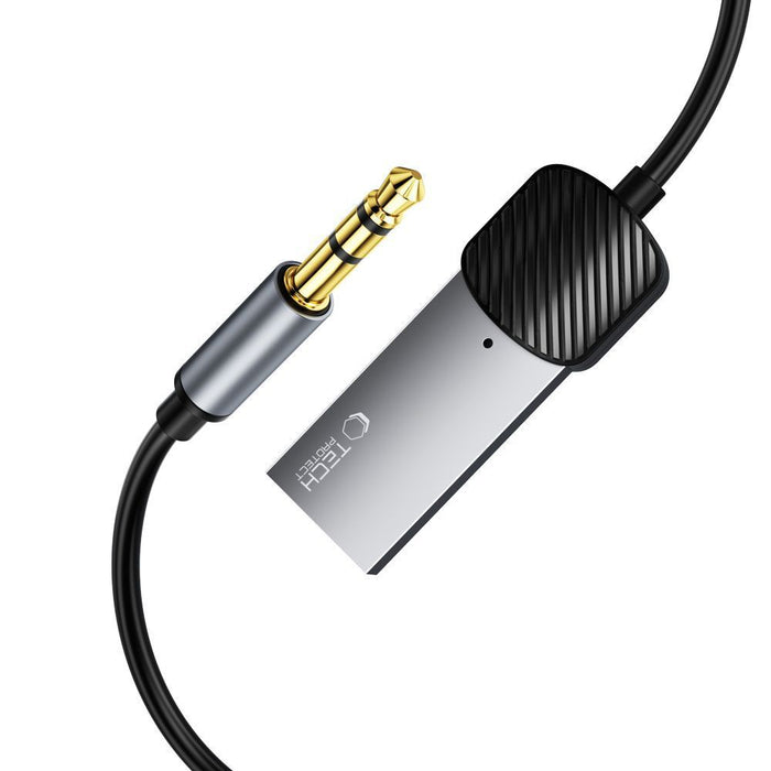Tech-Protect UltraBoost audio adapter mini jack 3.5mm (male) / Bluetooth - gray