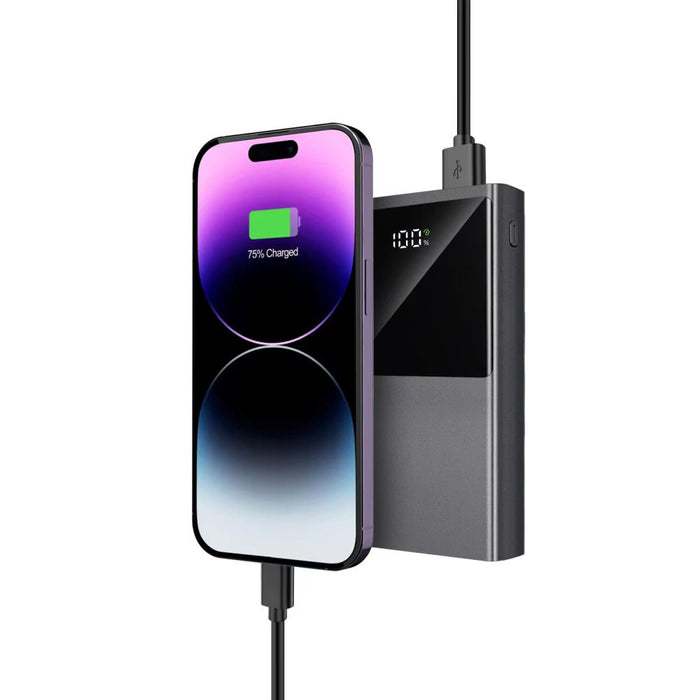 Powerbank Tech-Protect PB13 20000mAh 22.5W 2x USB-A / USB-C / Lightning with USB-C / USB-A cable - gray