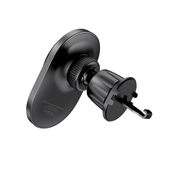 Tech-Protect MM15W-V1 Car Phone Holder with MagSafe 15W Inductive Charger for Air Vent - Black