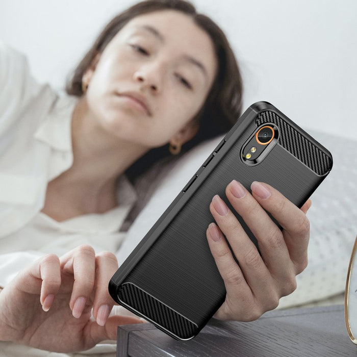 Tech-Protect TPUCarbon Case for Samsung Galaxy XCover 7 - Black