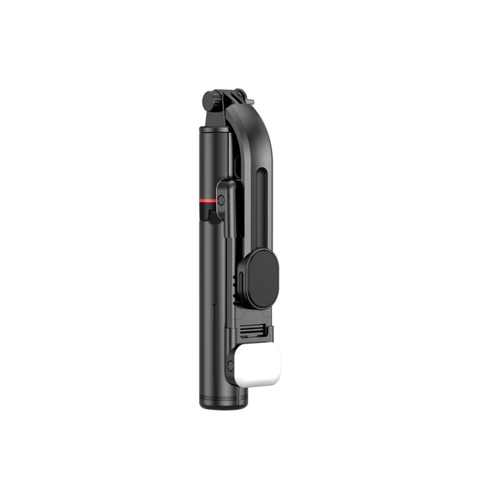 Tech-Protect L05S Bluetooth Selfie Stick with Tripod up to 105cm with LED Light - Black