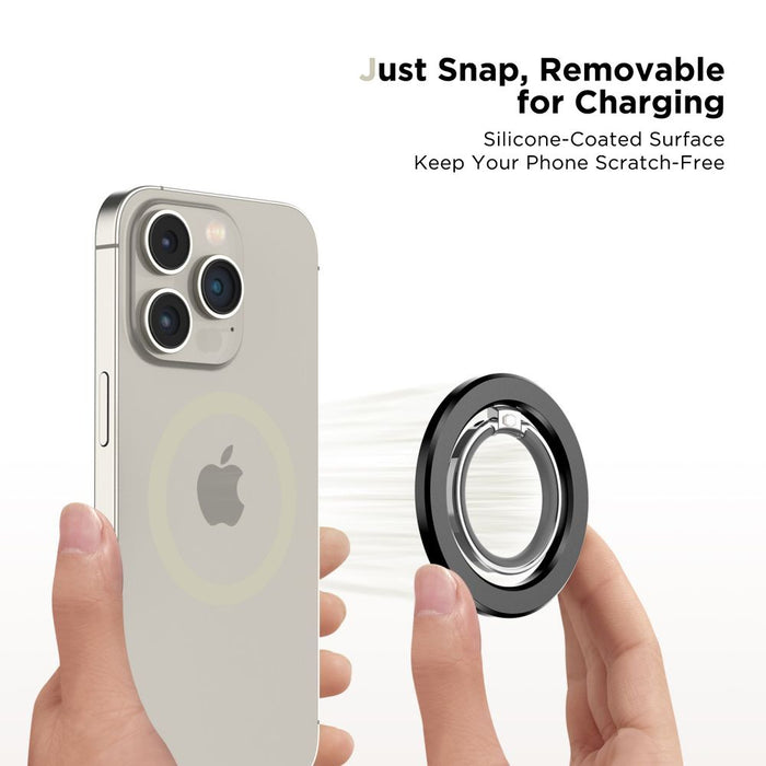 Tech-Protect MMR300 magnetic holder/ring with MagSafe - black
