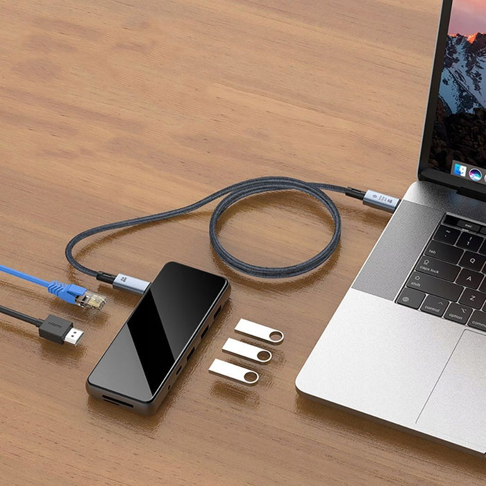 Tech-Protect UltraBoost Max USB-C 4.0 / USB-C 4.0 PD 240W 8K 40Gbps 2m cable - gray