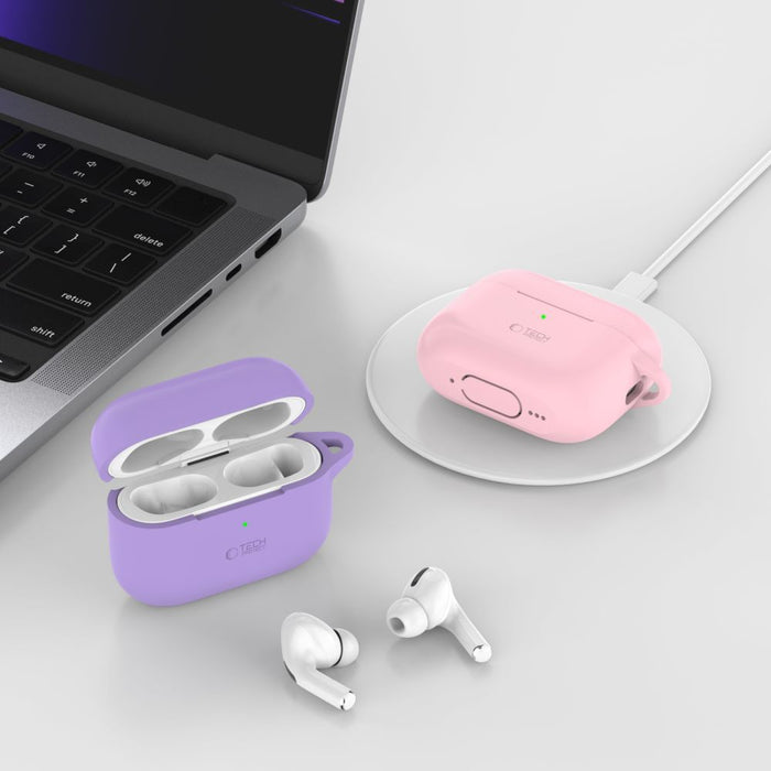 Tech-Protect Silicone Hook Case for Apple AirPods Pro 1 / 2 - Black