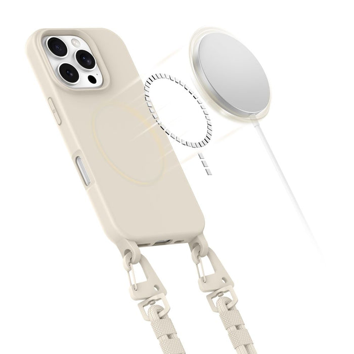 Tech-Protect MagNecklace MagSafe iPhone 16 Pro Case - Beige