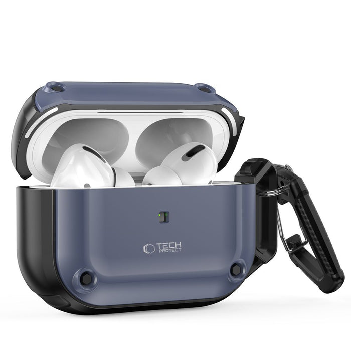 Tech-Protect Rough Hook Case with Carabiner for Apple AirPods Pro 1 / 2 - Blue