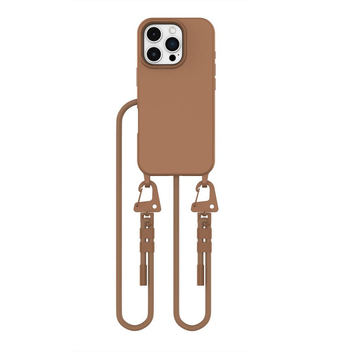 Tech-Protect MagNecklace MagSafe iPhone 16 Pro Case - Brown