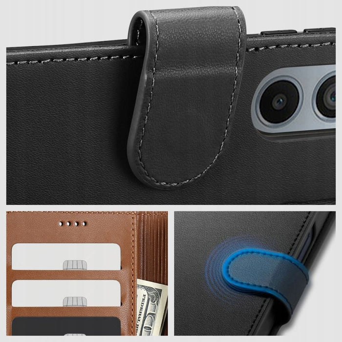 Tech-Protect Wallet Case for Motorola EDGE 50 NEO - Black