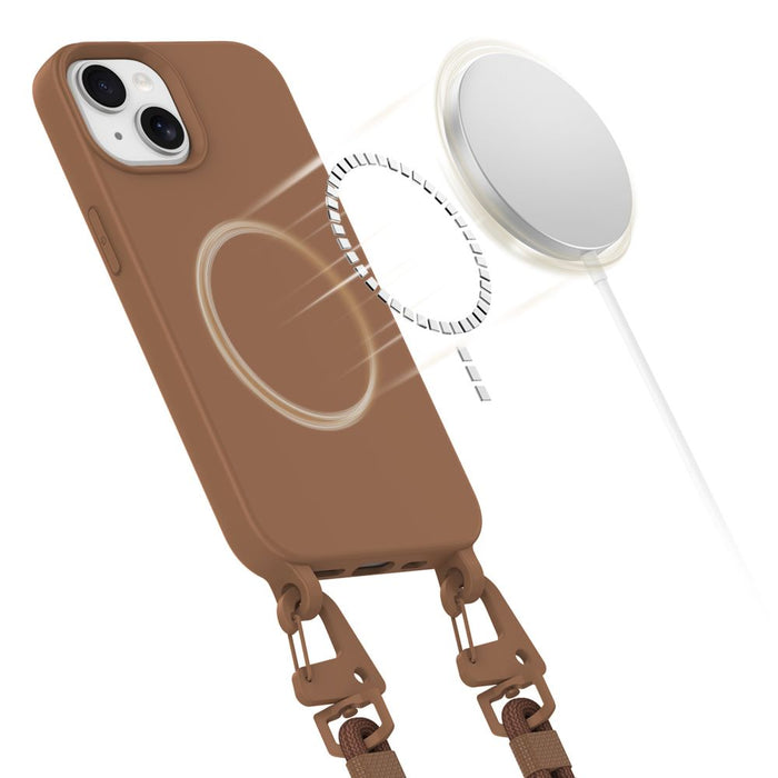 Tech-Protect MagNecklace MagSafe iPhone 15 Case - Brown