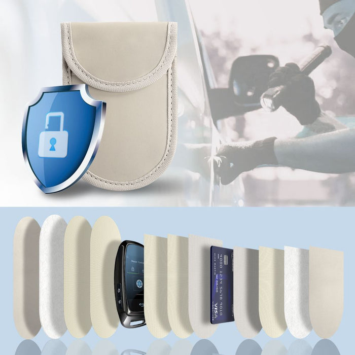 Tech-Protect KLR100 RFID Blocking Car Key Case - Beige