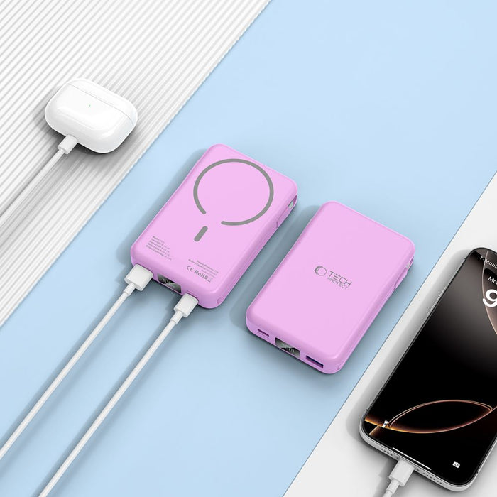 Tech-Protect PB31 MagSafe 10000mAH Power Bank - Purple