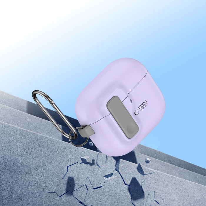 Tech-Protect Slim Hook Case for AirPods 4 - Purple